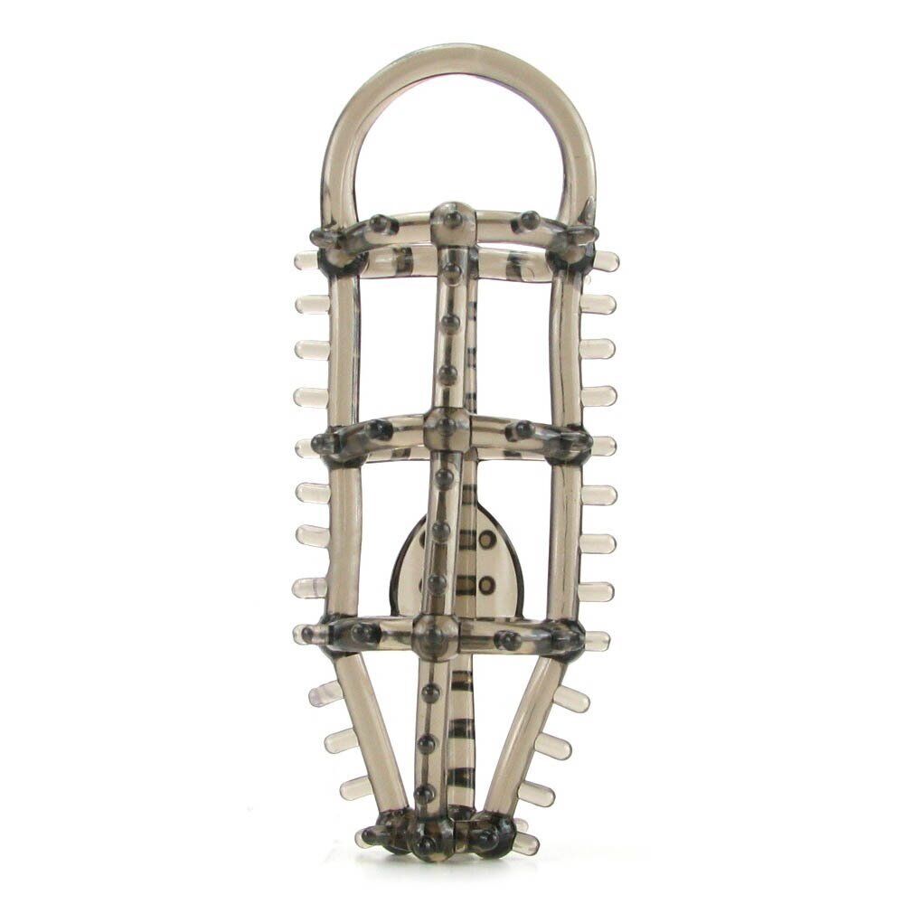 Ultimate Cock Cage Climax Penis Sleeve Extension Girth Enhancer French Tickler