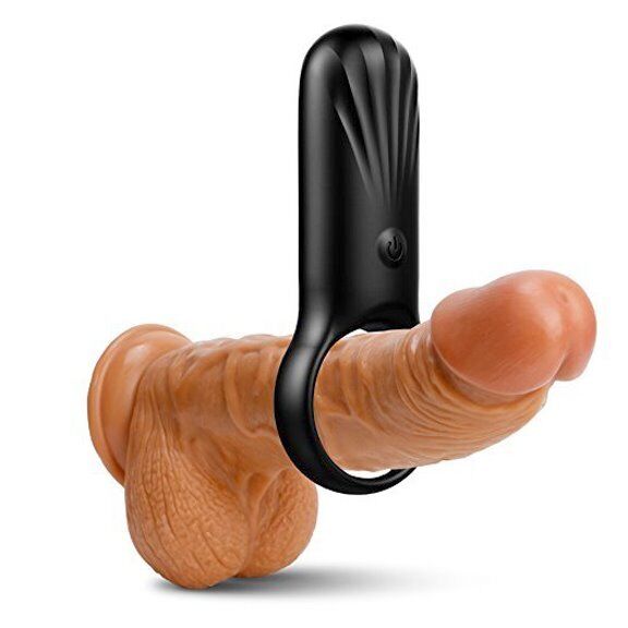 Rechargeable Vibrating Penis Cock Ring Prolong Delay Sex Toys for Men Couples