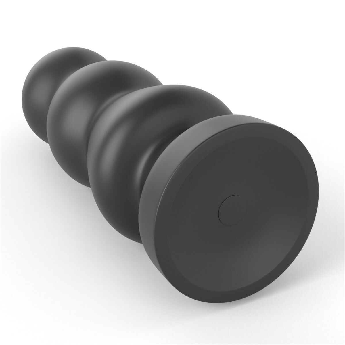 King Sized XL Huge Vibrating Ribbed Anal Butt Plug Dildo Dong Sex Toys