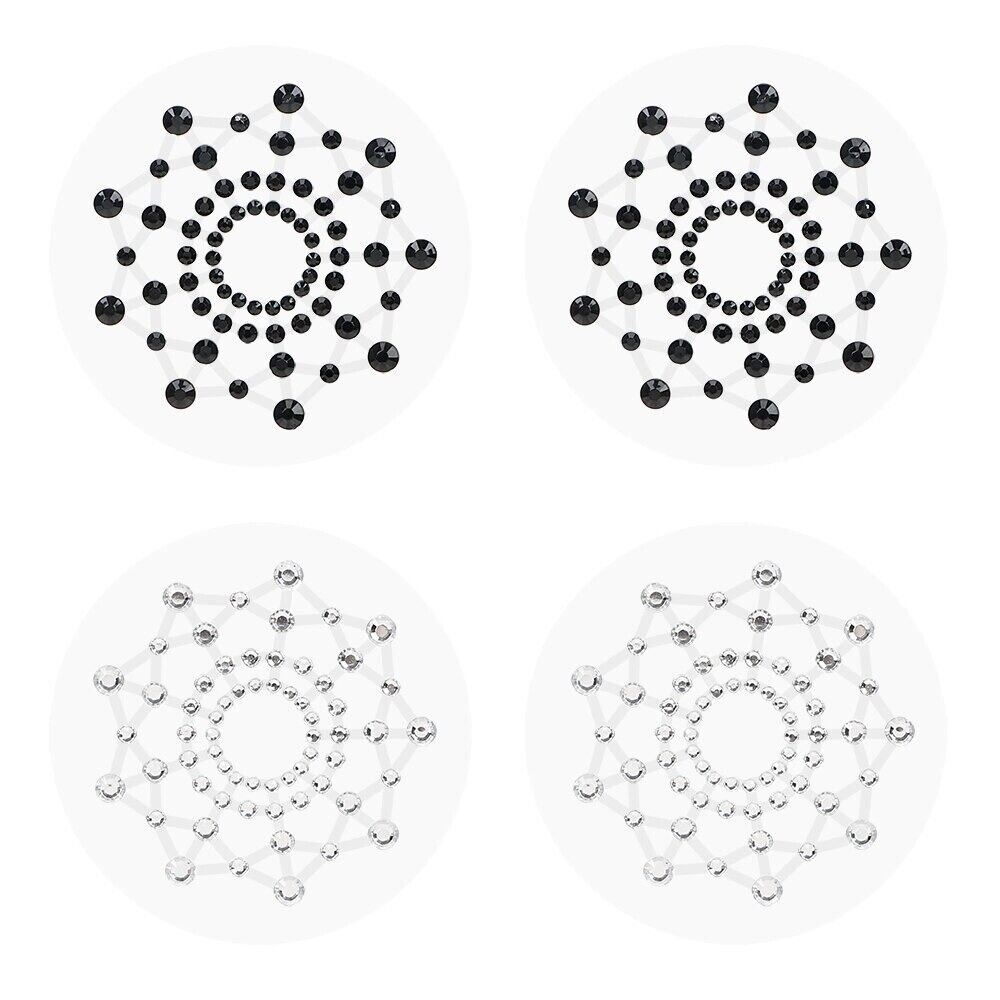 Sexy Self Adhesive Rhinestone Breast Nipple Pasties Sticker Cover Body Jewelry