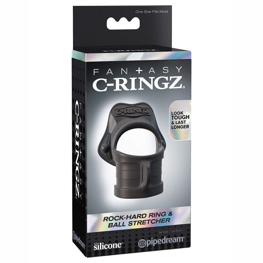 Fantasy C-Ringz Rock Hard Cock Ring And Ball Stretcher Penis Erection Enhancer
