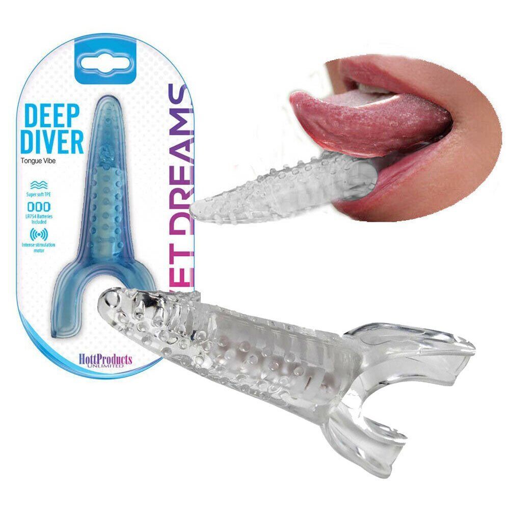 Deep Diver Vibrating Tongue Oral Sex Enhancer Blow Job G-Spot Clit Vibrator