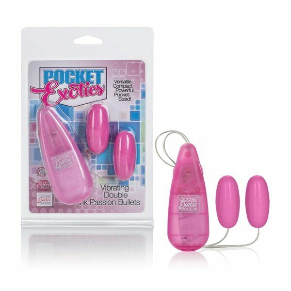 Dual Double Pink Bullet Egg Clit Climax Vibe Couple Lover Foreplay Sex Toy