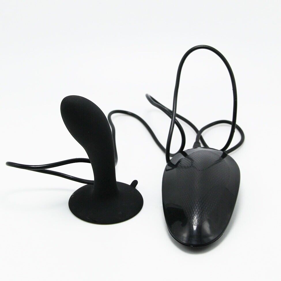 Silicone Vibrating Anal Butt Plug Vibe Dildo Prostate Massager Suction Cup