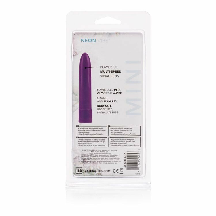 4.5" Mini Neon Vibe Discreet Pocket Vibrator Beginner Clit Anal G-spot Sex Toy