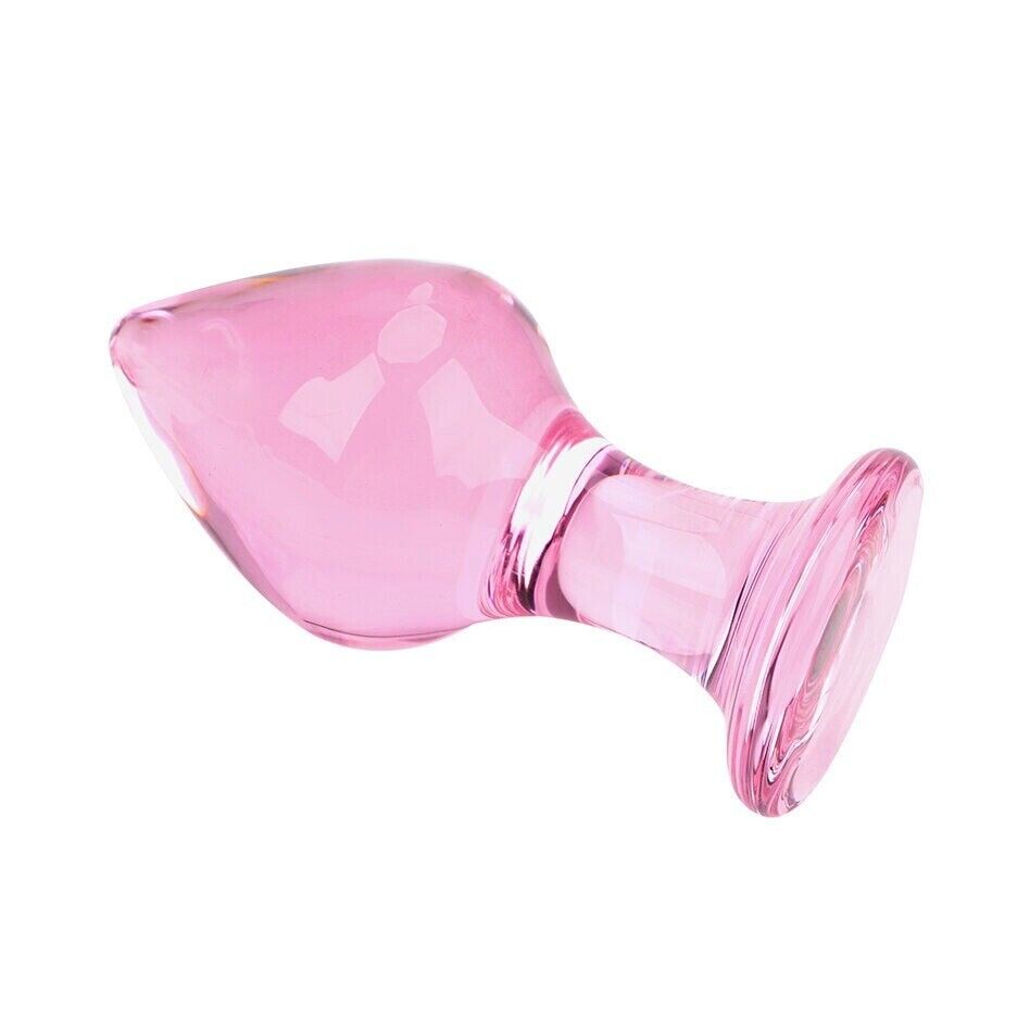 1.6" Width Glass Anal Stretcher Butt Plug Anal Sex Toys for Men Women Couples