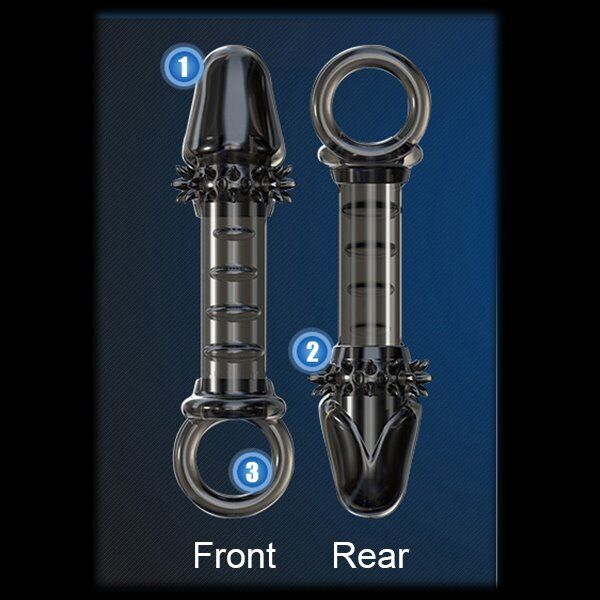 Foreskin Glan Cock Ring Penis Extension Sleeve Enhancer Sex Toys for Men Couples