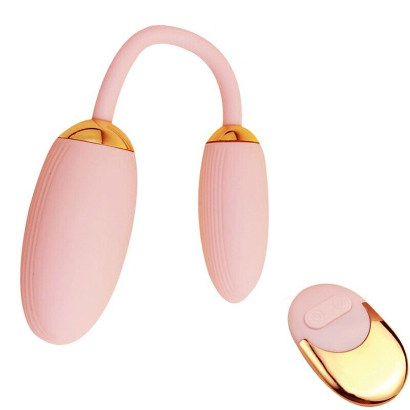 Wireless Remote Control Vaginal Anal Double Egg Bullet Vibe Vibrator DP Sex Toy