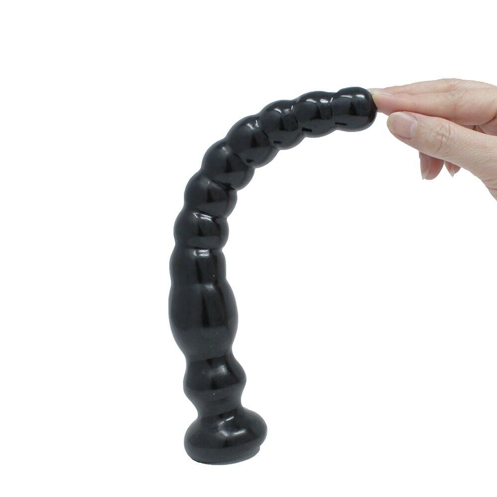 Soft Bendable Squeezable Extra Long Beaded Anal Beads Butt Plug Dildo Sex Toys