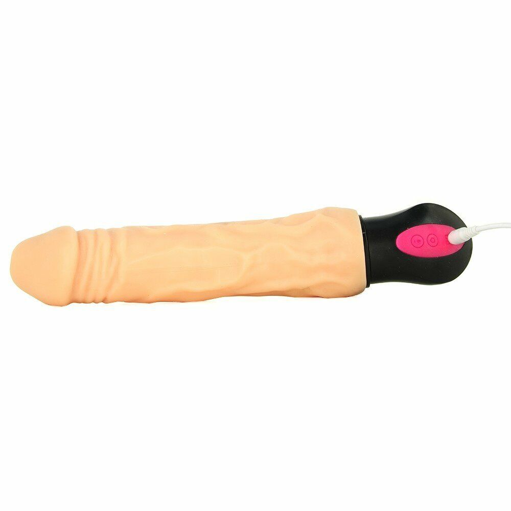 Rechargeable Vibrating Warming Realistic G-spot Anal Dildo Vibe Vibrator Sex-toy