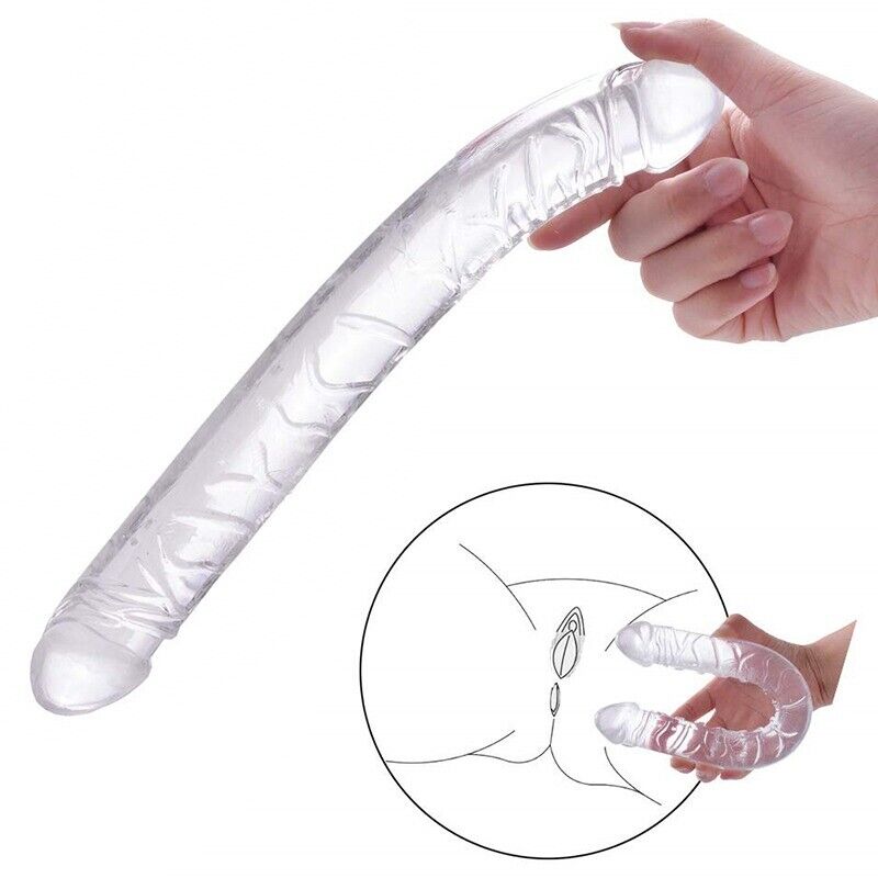 Bendable Double Penetration Dildo Dong DP Vaginal Anal sex-toys for Women Couple