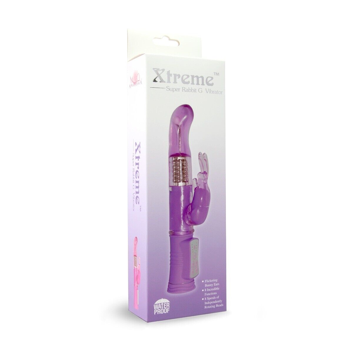 Purple Jelly Slim G Spot Clit Dual Rabbit Vibrator Female Massager Dildo Sex Toy