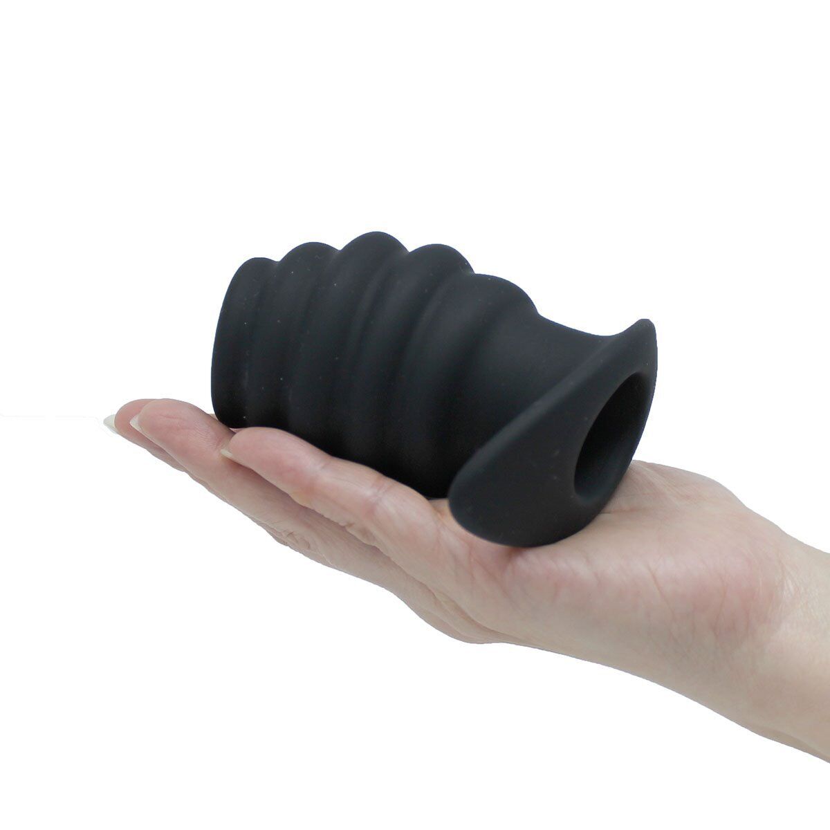 Silicone Ribbed Hollow Tunnel Butt Plug Stretcher Anal Play Sex Toys