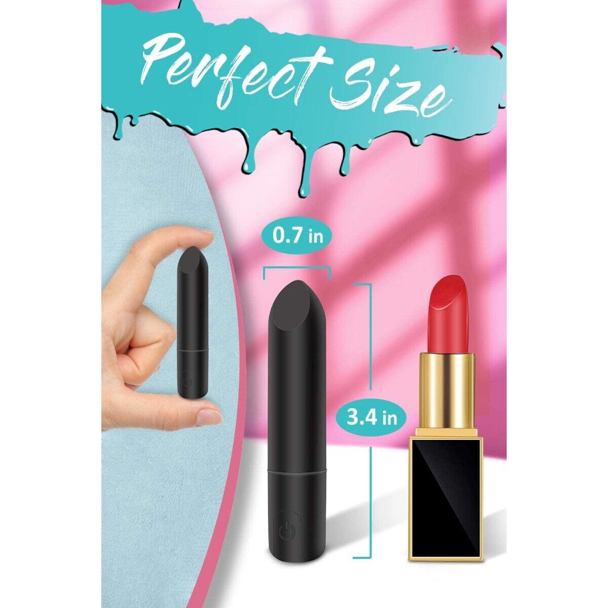 10 Multi-speed Rechargeable Lipstick Vibrating Bullet Vibrator Sex Toys