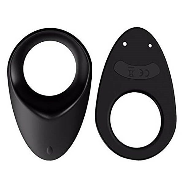 Rechargeable Silicone Vibrating Penis Enhancer Cock Ring Sling Taint Stimulator