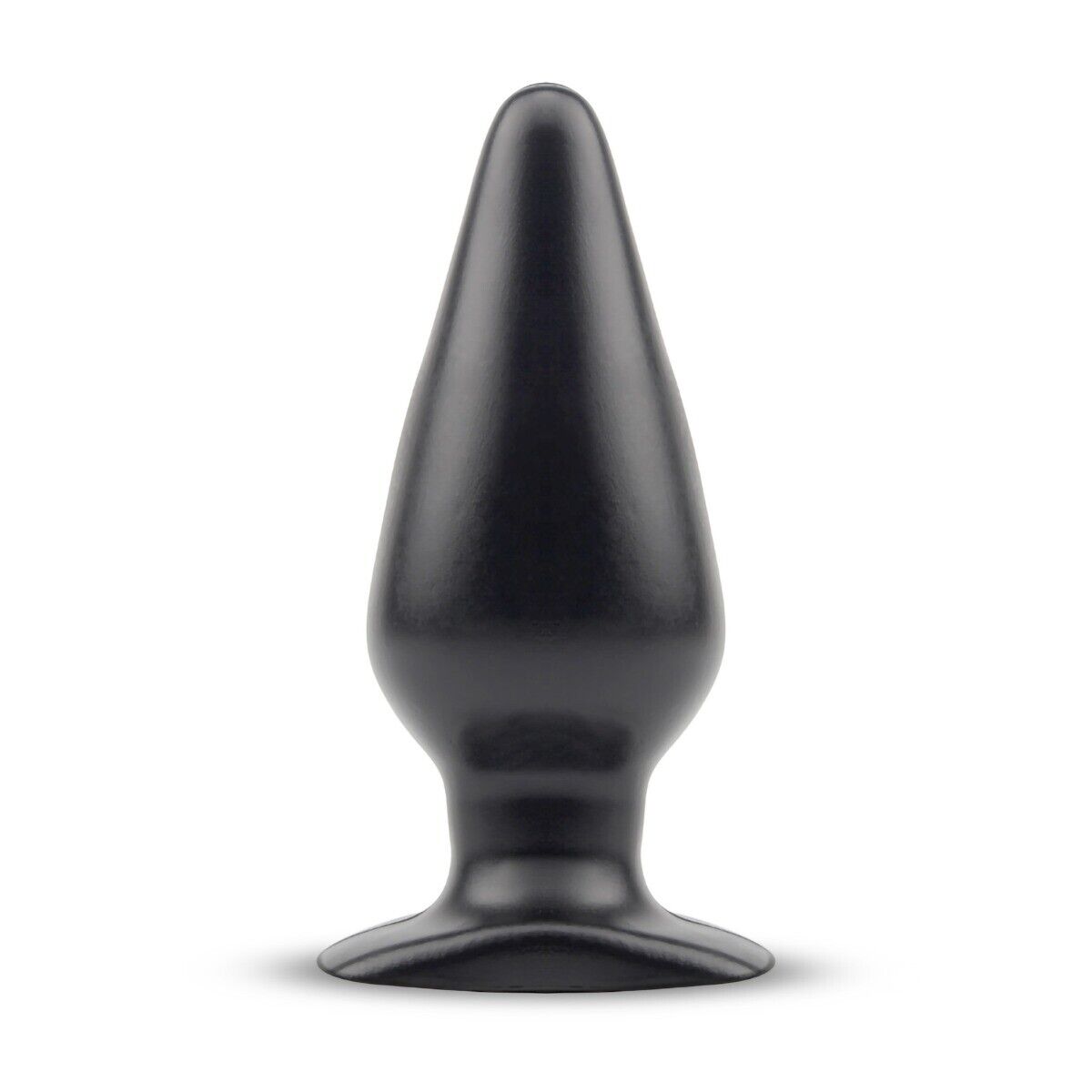 Soft Smooth Flexible 5" Black Anal Butt Plug Anal Play Training Sex Toy