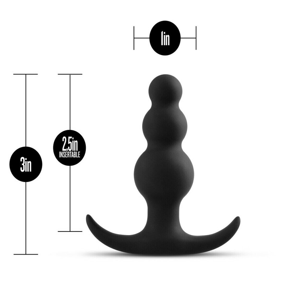 Beaded Silicone Anal Butt Plug Male Prostate Massager Anal Play Sex Toys