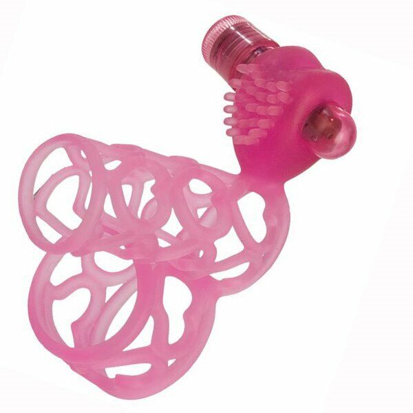 Vibrating Lover's Orgasm Cock Cage Penis Girth Erection Enhancer Extension