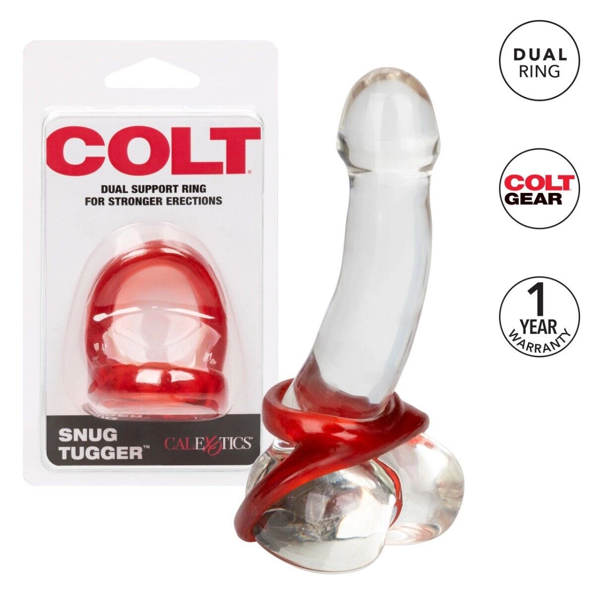 Colt Snug Tugger Cock Balls Dual Support Penis Erection Enhancer Cock Ring