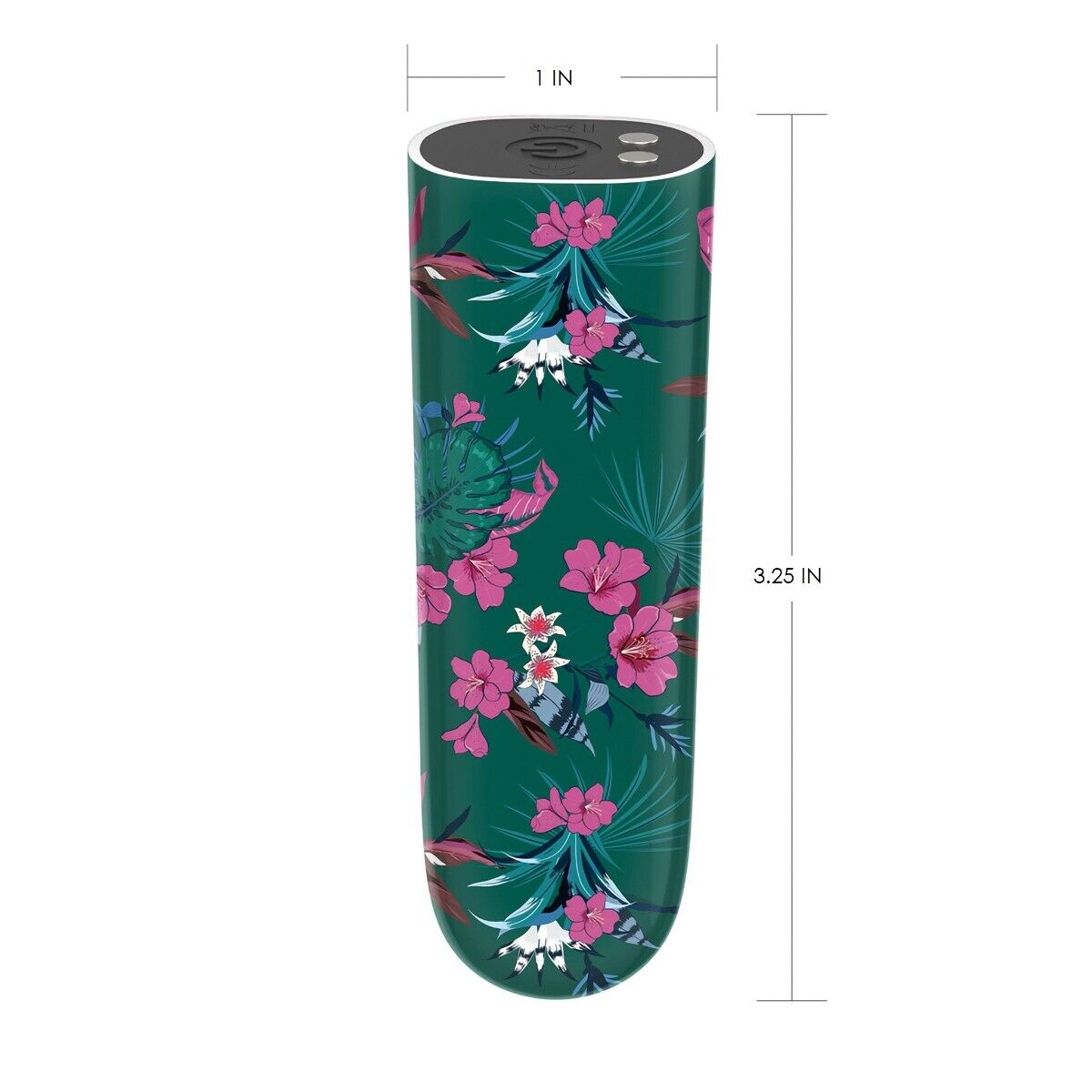 Rechargeable Floral Pattern Power Bullet Vibrator Beginner Sex Toys for Women