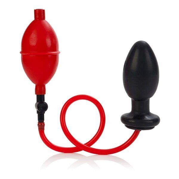 Colt Expandable Inflatable Anal Butt Plug Balloon Pump Dildo Dong w/ Valve