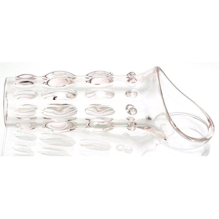Male Performance Girth Enhancer Studded Penis Sleeve Sheath Cock Ring Cage