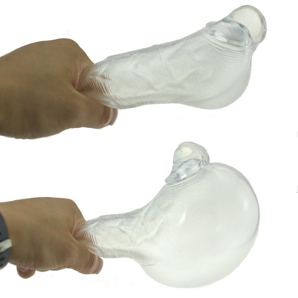 3PK Clear Male Penis Extension Sleeve Extender Cock Sheath Enhancer Enlarger