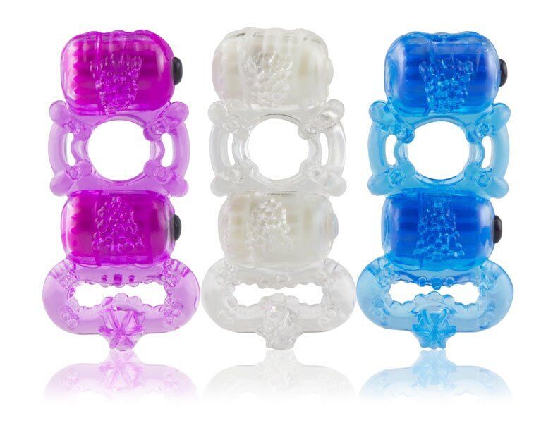 Screaming O Trio Vibrating Penis Cock and Balls Ring Delay Prolong Sex Toys