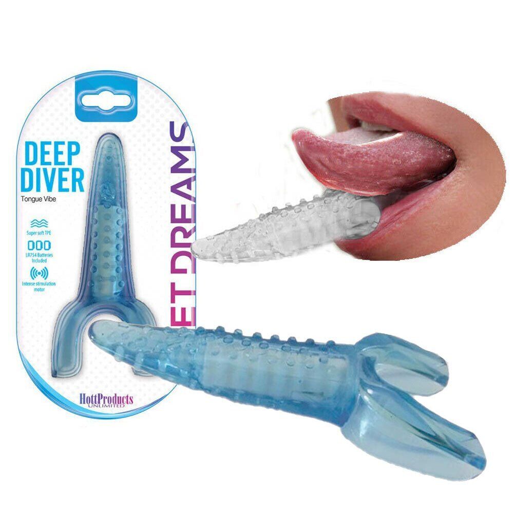 Deep Diver Vibrating Tongue Oral Sex Enhancer Blow Job G-Spot Clit Vibrator