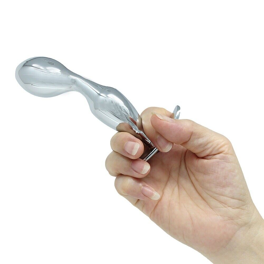 Metal Steel P-spot Anal Probe Butt Plug Male Orgasm Prostate Massager Stimulator
