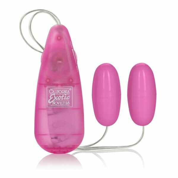 Dual Double Pink Bullet Egg Clit Climax Vibe Couple Lover Foreplay Sex Toy