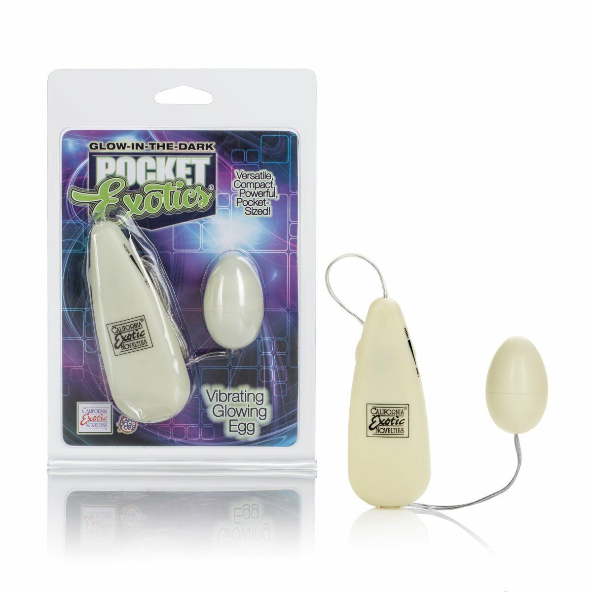 Glow-in-the-Dark Vibrating Glowing Pocket Bullet Vibe Sex-toys for Wom
