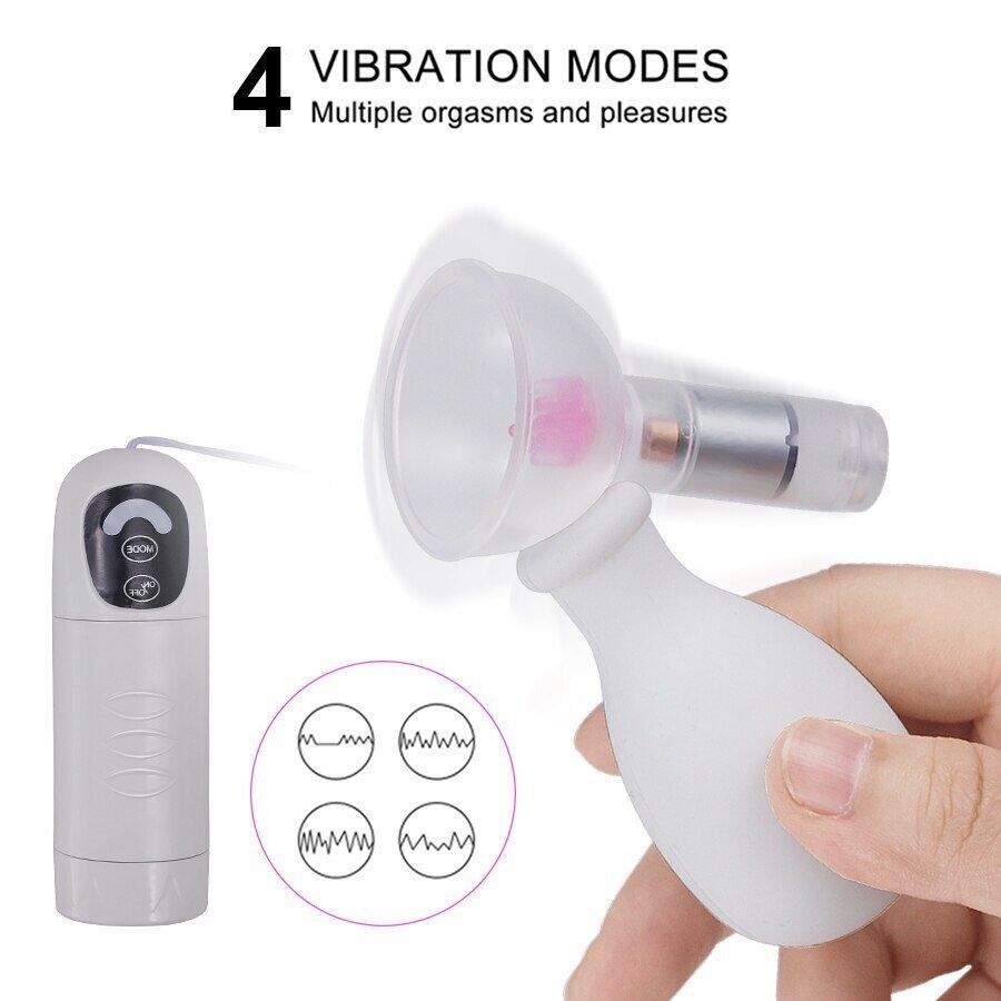 Vibrating Breast Nipple Sucker Stimulator Vibrator Massager Sex-toys for Women