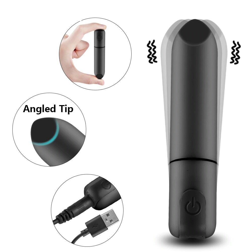10 Multi-speed Rechargeable Lipstick Vibrating Bullet Vibrator Sex Toys