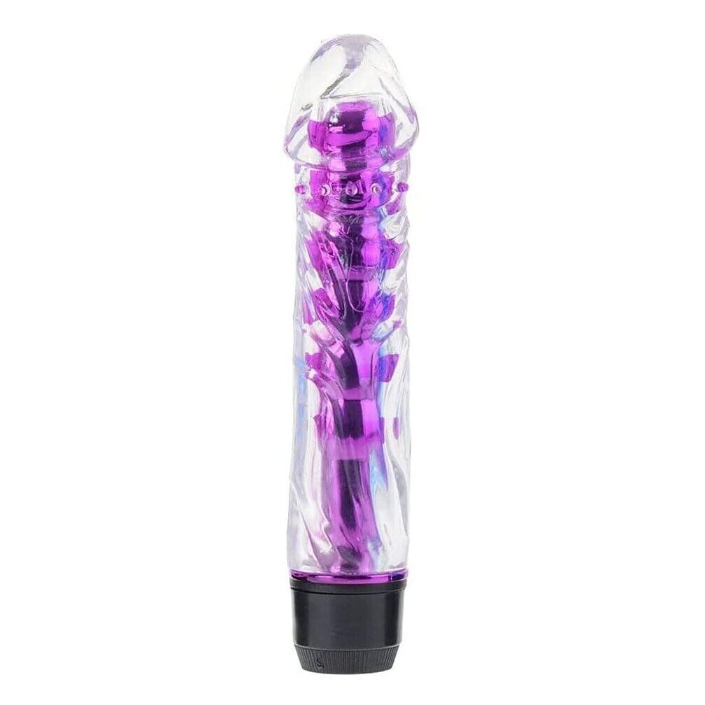 Soft Jelly Multi-speed Realistic G-spot Anal Vibrator Dildo Women Sex Toys