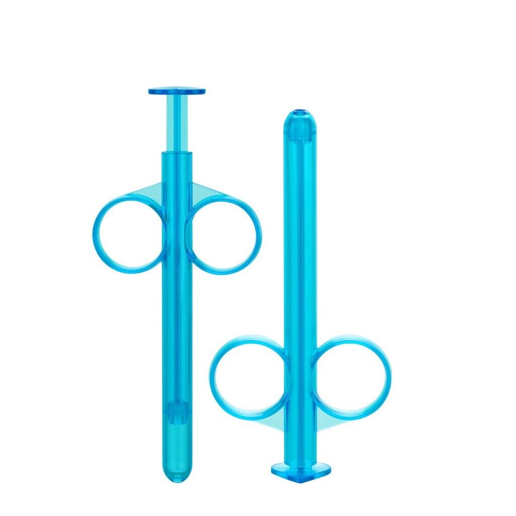 Reusable Refillable Blue Anal Lube Tube Personal Lubricant Applicator Launcher
