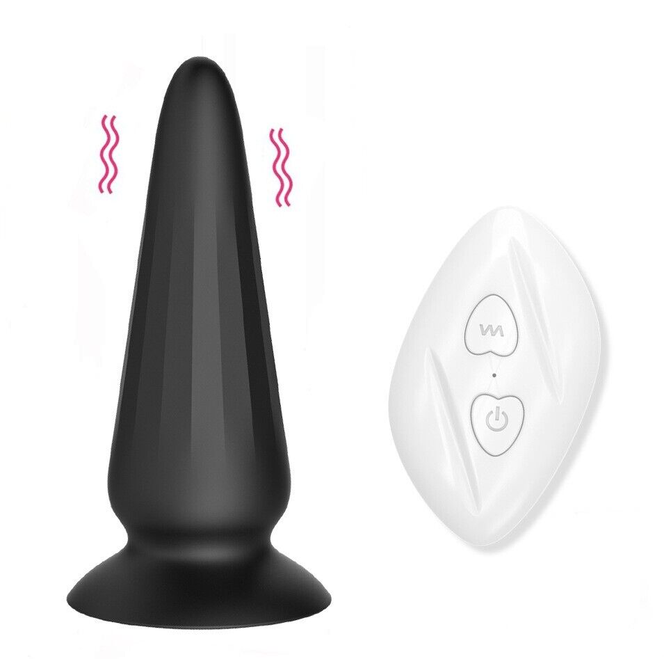Wireless Remote Control Vibrating Anal Butt Plug Vibrator Anal Trainer Sex Toys