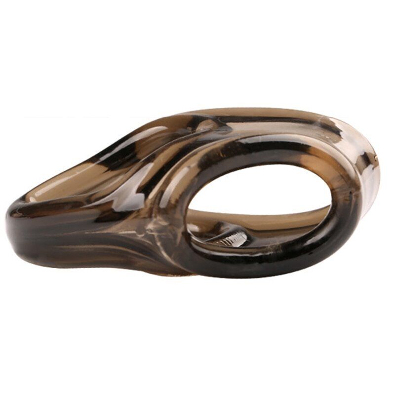 Stretchy Penis Erection Enhancer Cock Ring Cage Sleeve Ball Stretcher Splitter