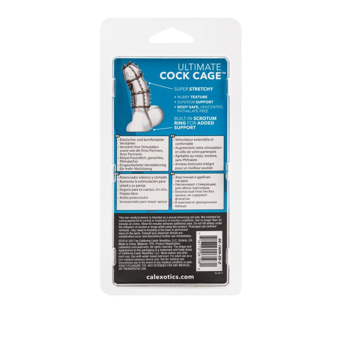 Ultimate Cock Cage Climax Penis Sleeve Extension Girth Enhancer French Tickler