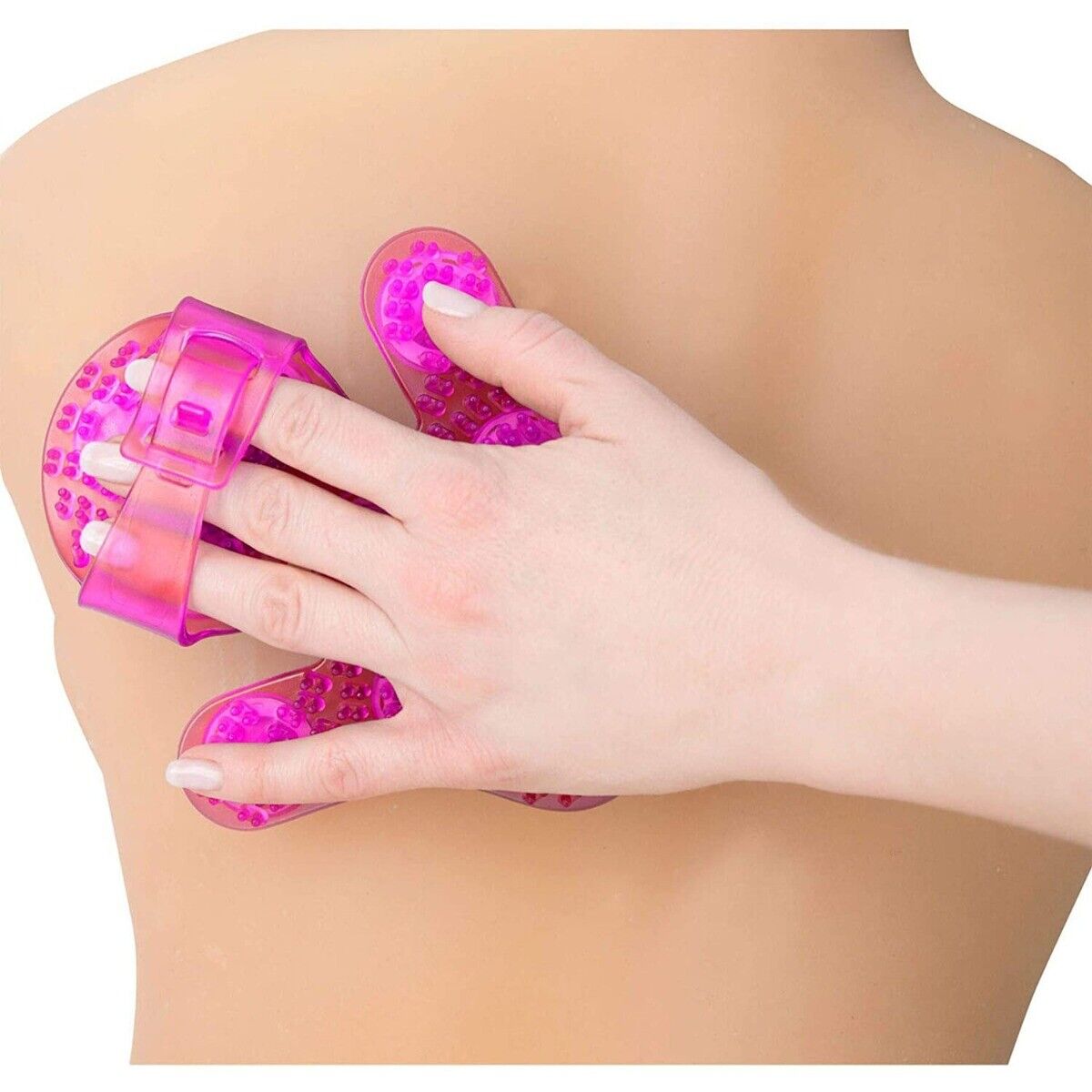 2x Hand Held 360-degree Roller Balls Full Body Massager Glove