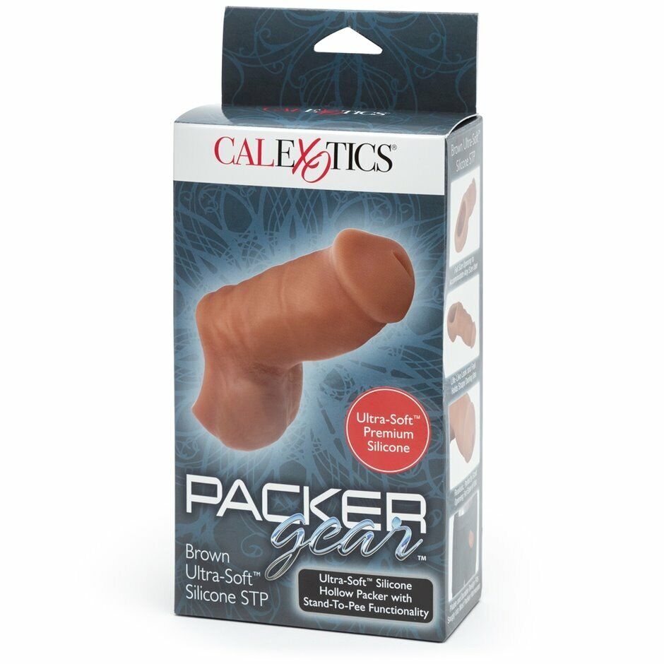Black Ultra Soft Silicone Hollow FTM STP Packer Penis with Stand to Pee Function