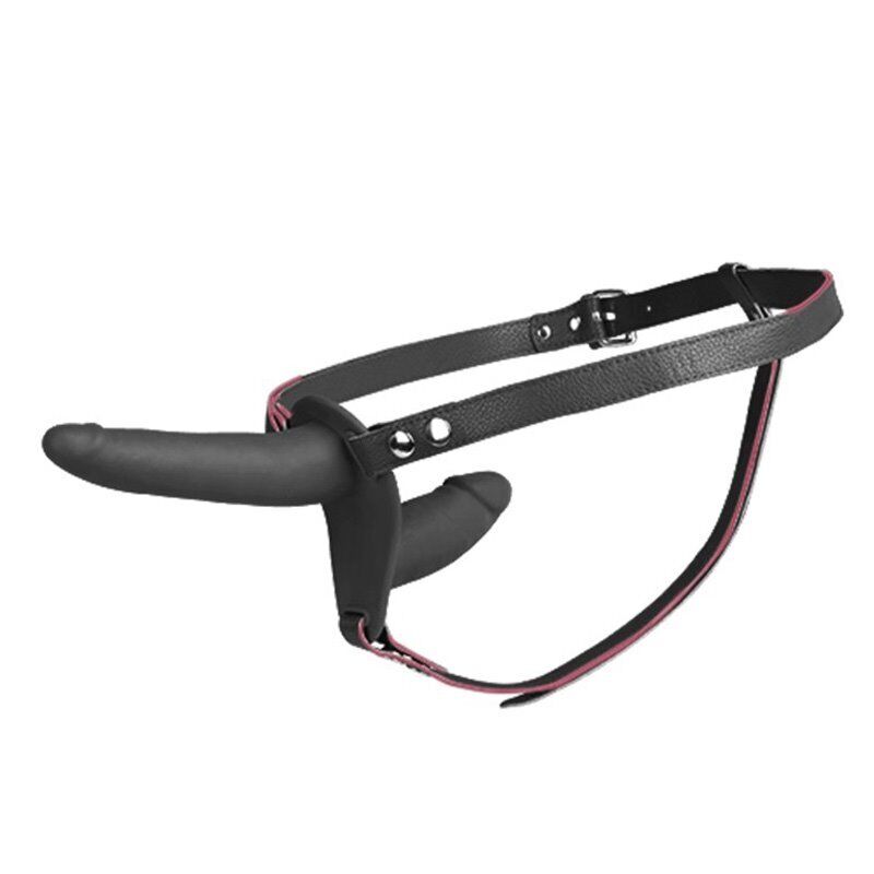 Silicone Double Penetration Ended Dildo Strap-on Harness Lesbian Sex Toys