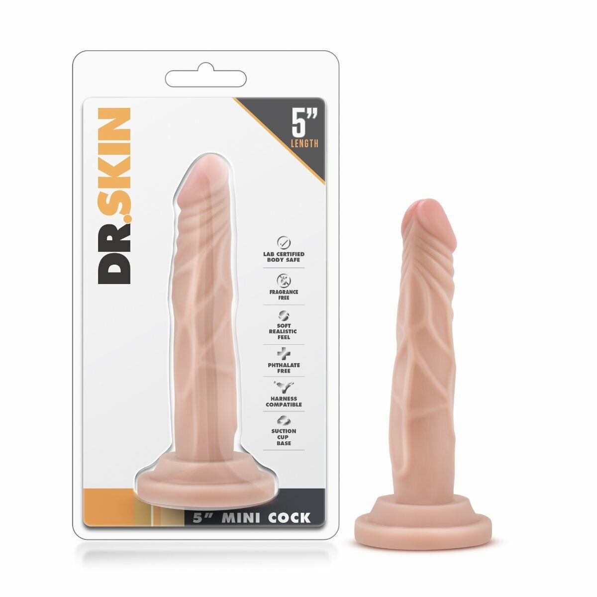 Flexible Bendable 5" Realistic G-spot Anal Dildo Dong Cock Suction Cup