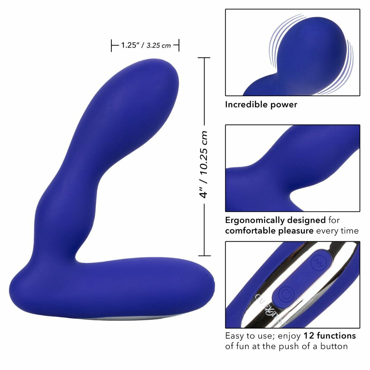 Rechargeable Silicone Wireless Gspot P-spot Anal Prostate Massager Vibe Vibrator