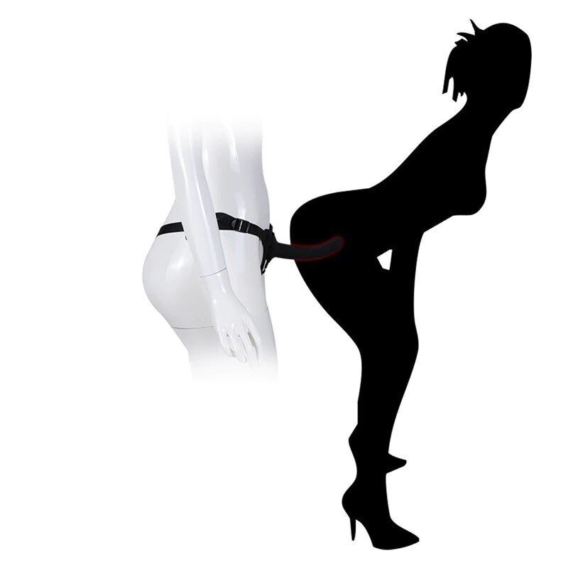 Realistic Silicone Anal G-spot Dildo Strap On Set Sex-toys for Lesbian Couples