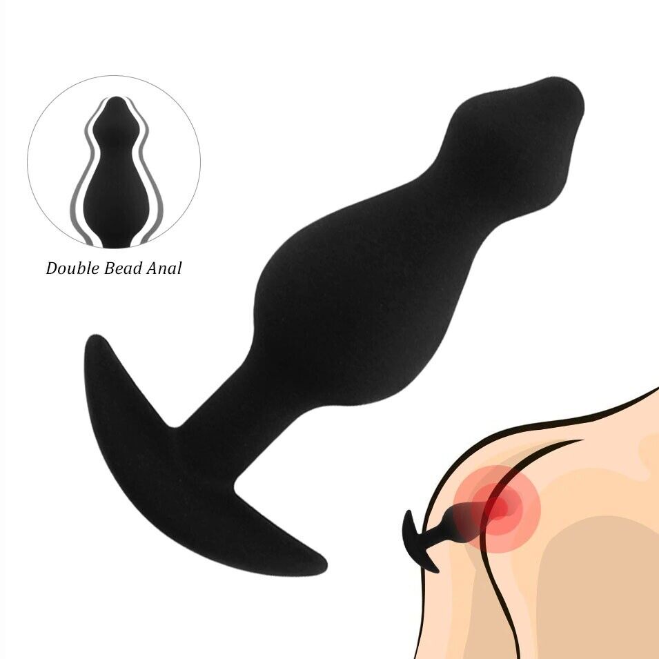 Wearable Silicone Anal Beads Butt Plug Anal Training Sex Toys for Couples