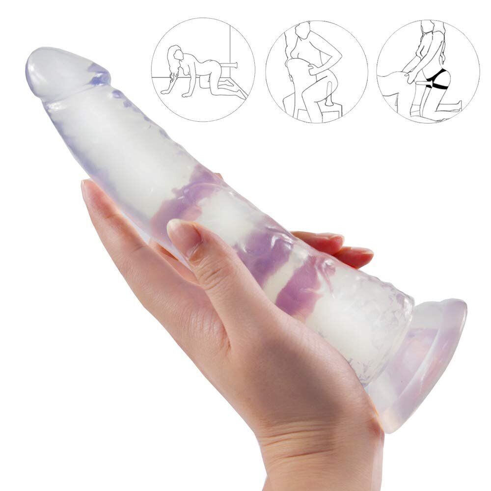 Flexible Realsitic G-spot Anal Dildo Dong Attachment for Strap-on Harness