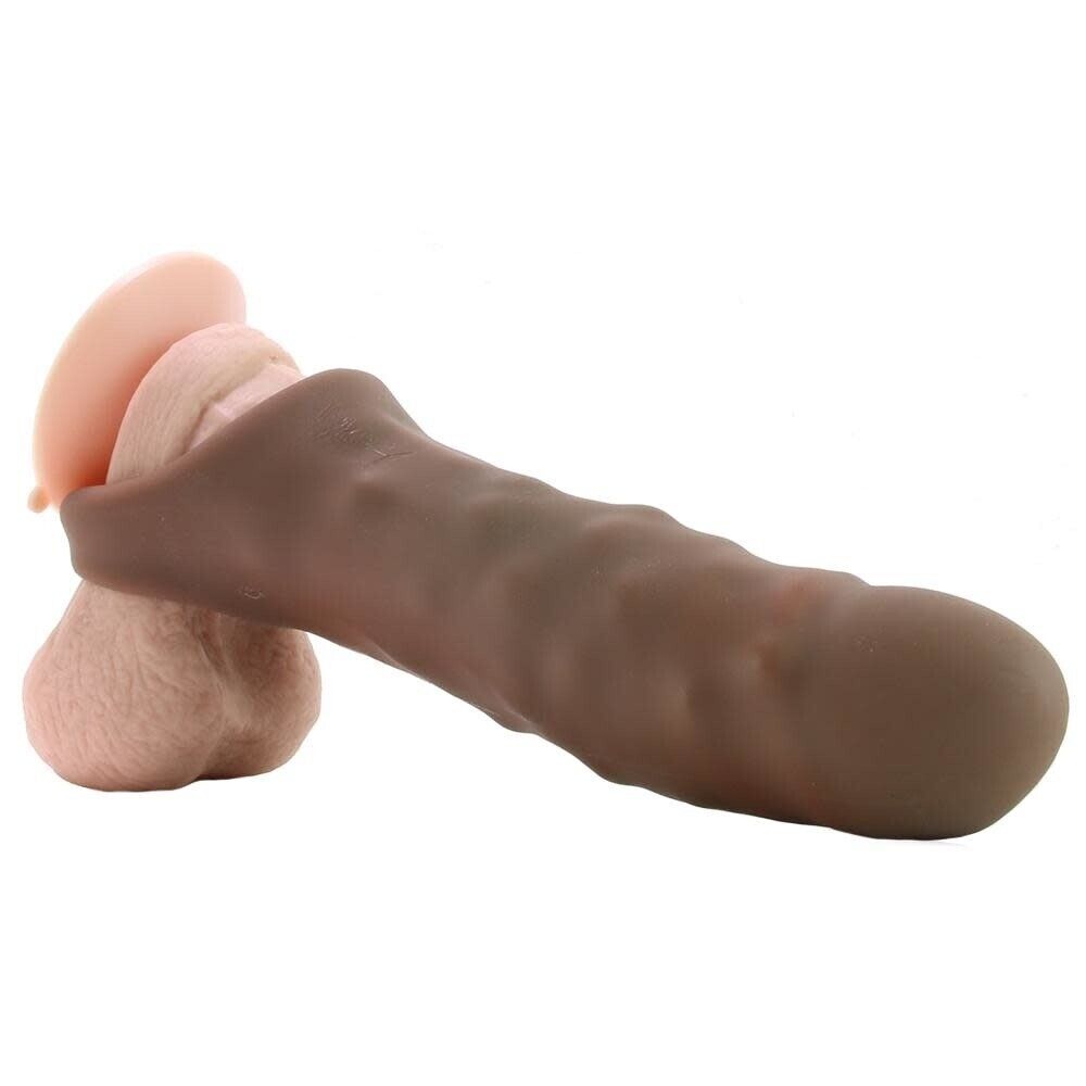 Thick Penis Extension Extender Cock Sheath Sleeve Girth Enhancer Enlarger