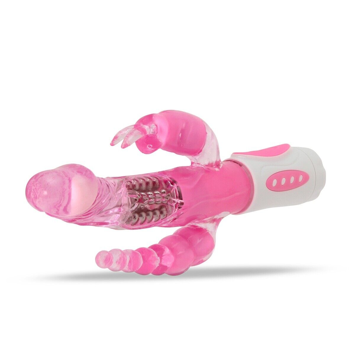 Clitoral Anal G-spot Triple Rabbit Vibrator Vibe Dildo Sex-toys for Women Couple