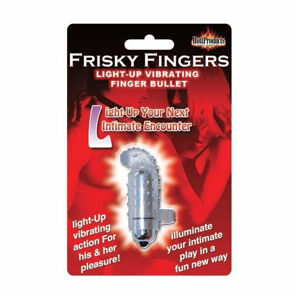 Vibrating Frisky Finger Massager Clit Climax Vibe Vibrator Light Up Bullet